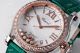 AF Factory Chopard Happy Sport 36mm Watch Rose Gold Bezel Green Leather Strap (2)_th.jpg